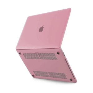 Hubrendy SH Newface Apple Macbook Pro 13 2021 Macbook Buzlu Kapak - Pembe