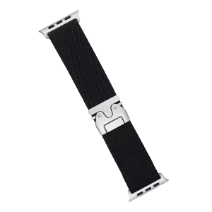 Hubrendy SH Newface Apple Watch 42mm Forest Kumaş Kordon - Siyah