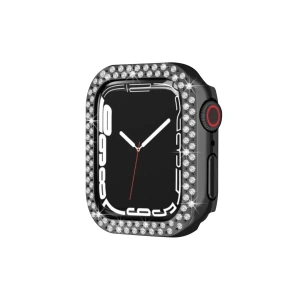 Hubrendy SH Newface Apple Watch 42mm Taşlı Kasa - Siyah