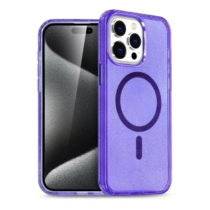 Hubrendy SH Newface İphone 14 Pro Kılıf Star Magsafe Kapak - Mor