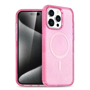 Hubrendy SH Newface İphone 15 Pro Max Kılıf Star Magsafe Kapak - Pembe