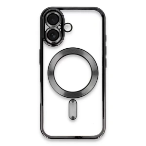 Hubrendy SH Newface İphone 16 Plus Kılıf Kross Magneticsafe Kapak - Siyah