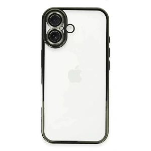 Hubrendy SH Newface İphone 16 Plus Kılıf Razer Lensli Silikon - Yeşil