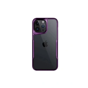 Hubrendy SH Newface İphone 16 Pro Kılıf Boyi Silikon Kapak - Derin Mor