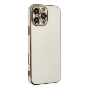 Hubrendy SH Newface İphone 16 Pro Max Kılıf Volet Silikon - Beyaz