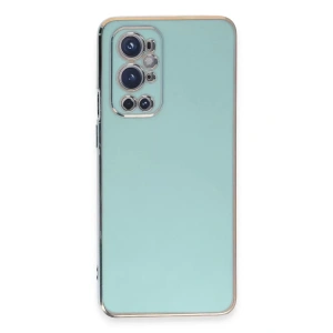 Hubrendy SH Newface One Plus 9 Pro Kılıf Volet Silikon - Açık Yeşil