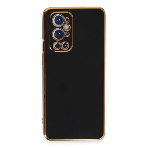 Hubrendy SH Newface One Plus 9 Pro Kılıf Volet Silikon - Siyah