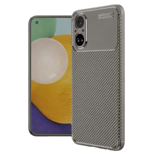 Hubrendy SH Newface Realme 12 Lite Kılıf Auto Focus Karbon Kapak - Gri