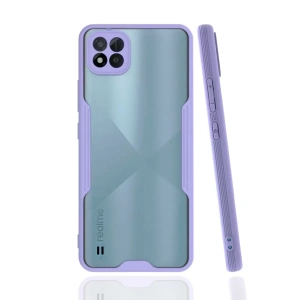 Hubrendy SH Newface Realme C11 2021 Kılıf Platin Silikon - Lila