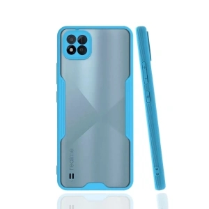 Hubrendy SH Newface Realme C11 2021 Kılıf Platin Silikon - Mavi