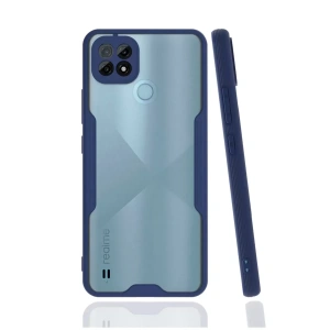 Hubrendy SH Newface Realme C21 Kılıf Platin Silikon - Lacivert