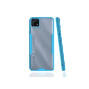Hubrendy SH Newface Realme C25 Kılıf Platin Silikon - Mavi