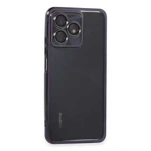 Hubrendy SH Newface Realme C53 Kılıf Razer Lensli Silikon - Mor
