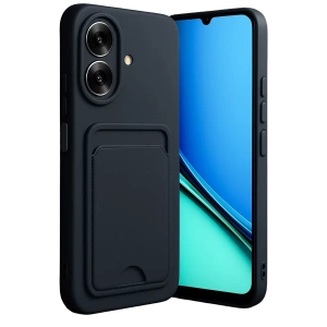 Hubrendy SH Newface Realme Note 60 Kelvin Kartvizitli Silikon - Siyah