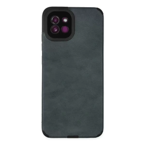 Hubrendy SH Newface Samsung Galaxy A03 Kılıf Loop Deri Silikon - Lacivert