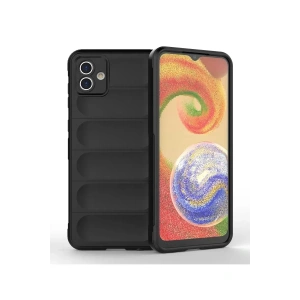 Hubrendy SH Newface Samsung Galaxy A04 Kılıf Optimum Silikon - Siyah