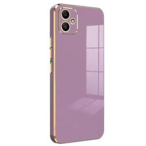 Hubrendy SH Newface Samsung Galaxy A05 Kılıf Volet Silikon - Mor