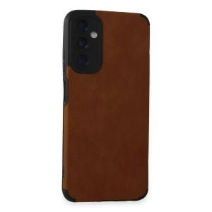 Hubrendy SH Newface Samsung Galaxy A05s Kılıf Loop Deri Silikon - Kahverengi