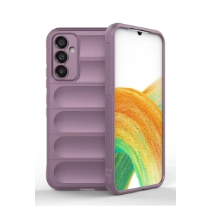 Hubrendy SH Newface Samsung Galaxy A05s Kılıf Optimum Silikon - Mor
