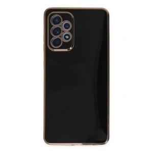 Hubrendy SH Newface Samsung Galaxy A52 Kılıf Volet Silikon - Siyah