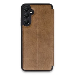 Hubrendy SH Newface Samsung Galaxy A55 5g Kılıf Flip Cover - Taba