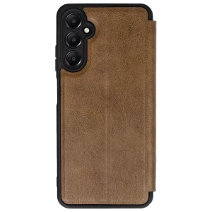 Hubrendy SH Newface Samsung Galaxy A56 Kılıf Flip Cover - Taba