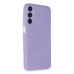 Hubrendy SH Newface Samsung Galaxy M15 Kılıf First Silikon - Lila