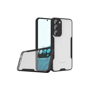 Hubrendy SH Newface Samsung Galaxy S23 Plus Kılıf Platin Silikon - Siyah
