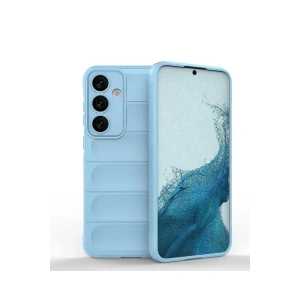 Hubrendy SH Newface Samsung Galaxy S24 Kılıf Optimum Silikon - Sky Blue