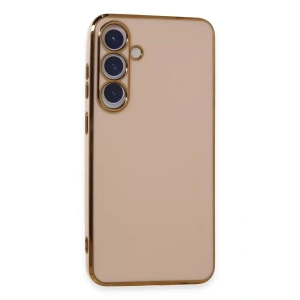 Hubrendy SH Newface Samsung Galaxy S24 Plus Kılıf Volet Silikon - Pembe