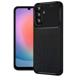 Hubrendy SH Newface Samsung Galaxy S26 Fe Auto Focus Karbon Kapak - Siyah
