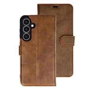 Hubrendy SH Newface Samsung Galaxy S26 Plus Trend S Plus Kapaklı Kılıf - Taba