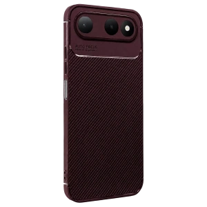 Hubrendy SH Newface Tecno Spark 50 5g Auto Focus Karbon Kapak - Bordo