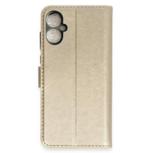 Hubrendy SH Newface Tecno Spark 9 Pro Trend S Plus Kapaklı Kılıf - Gold