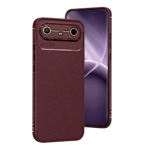 Hubrendy SH Newface Tecno Spark Slim 5g Auto Focus Karbon Kapak - Bordo