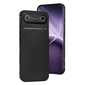 Hubrendy SH Newface Tecno Spark Slim 5g Auto Focus Karbon Kapak - Siyah