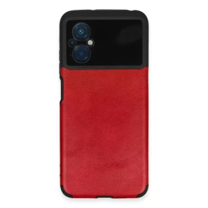 Hubrendy SH Newface Xiaomi Poco M5 Kılıf Loop Deri Silikon - Kırmızı