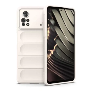 Hubrendy SH Newface Xiaomi Poco X4 Pro 5g Kılıf Optimum Silikon - Krem
