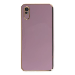 Hubrendy SH Newface Xiaomi Redmi 9a Kılıf Volet Silikon - Mor