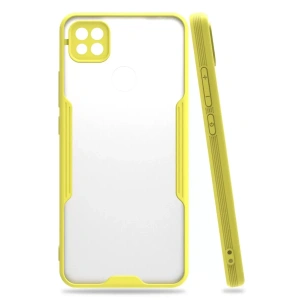 Hubrendy SH Newface Xiaomi Redmi 9c Kılıf Platin Silikon - Sarı