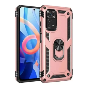 Hubrendy SH Newface Xiaomi Redmi Note 12s Kılıf Sofya Yüzüklü Silikon Kapak - Rose