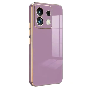 Hubrendy SH Newface Xiaomi Redmi Note 13 5g Kılıf Volet Silikon - Mor