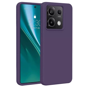 Hubrendy SH Newface Xiaomi Redmi Note 13 Pro 4g Kılıf First Silikon - Mor