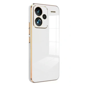 Hubrendy SH Newface Xiaomi Redmi Note 13 Pro Plus Kılıf Volet Silikon - Beyaz