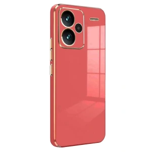 Hubrendy SH Newface Xiaomi Redmi Note 13 Pro Plus Kılıf Volet Silikon - Kırmızı