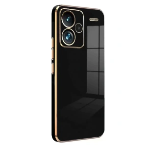 Hubrendy SH Newface Xiaomi Redmi Note 13 Pro Plus Kılıf Volet Silikon - Siyah