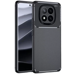 Hubrendy SH Newface Xiaomi Redmi Note 14 Pro Plus Kılıf Auto Focus Karbon Kapak - Siyah