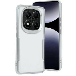 Hubrendy SH Newface Xiaomi Redmi Note 14 Pro Plus Kılıf Boyi Silikon Kapak - Gümüş