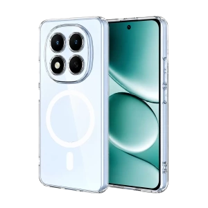 Hubrendy SH Newface Xiaomi Redmi Note 15 Pro 5g Combo Sert Şeffaf Magsafe Kapak - Şeffaf
