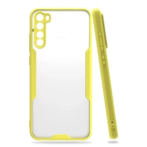 Hubrendy SH Newface Xiaomi Redmi Note 8 Kılıf Platin Silikon - Sarı